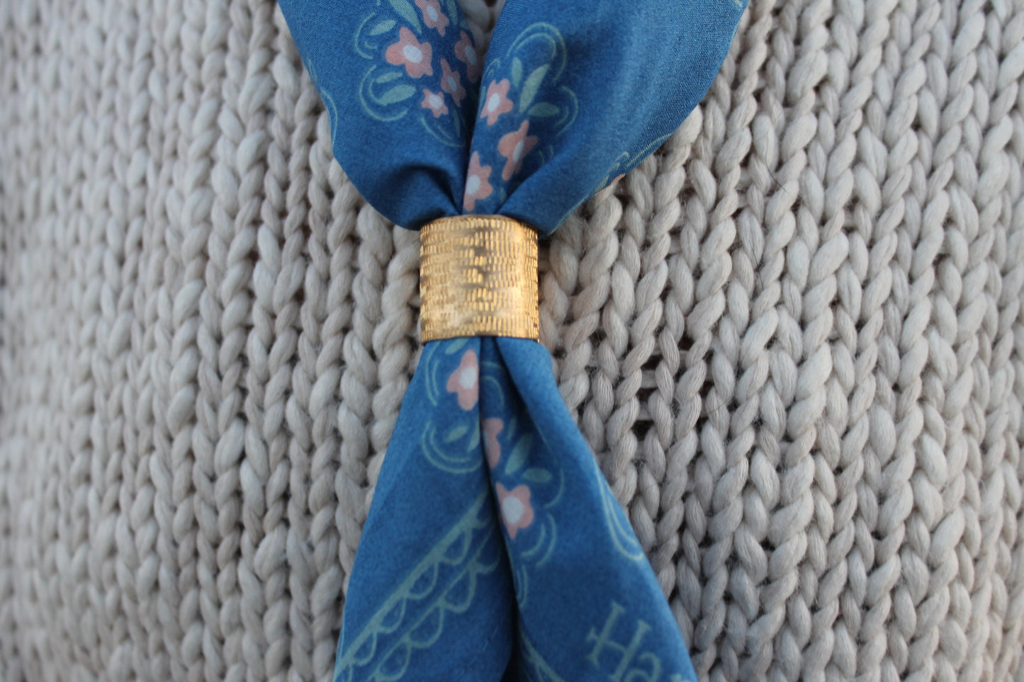 Stamped Brass Bandana Slide