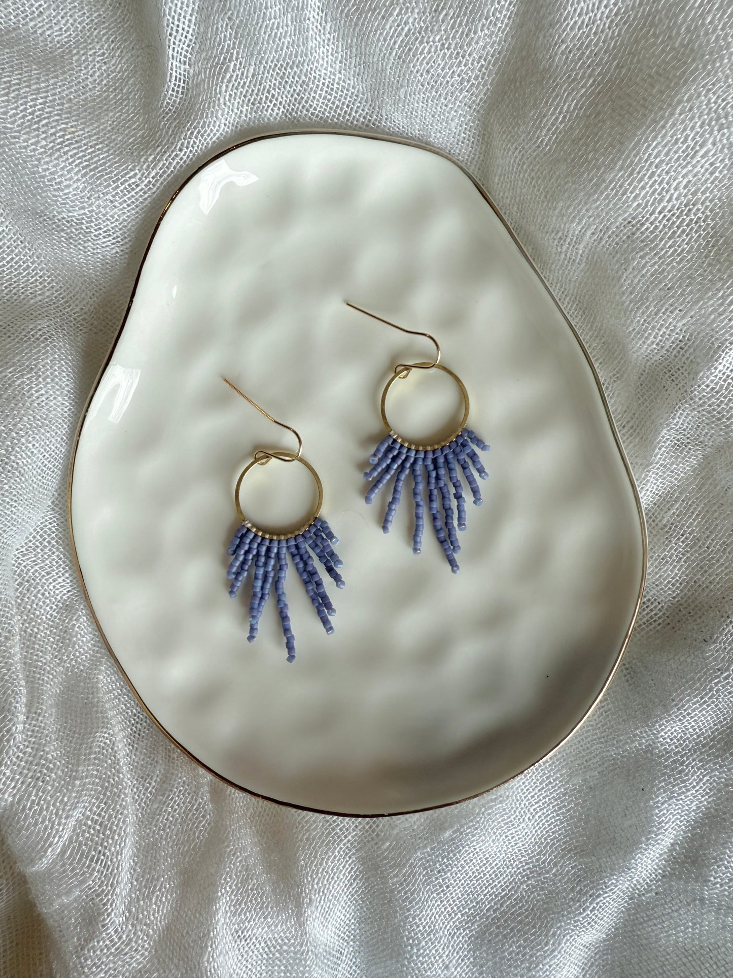 Sunburst Hoops- Lavender