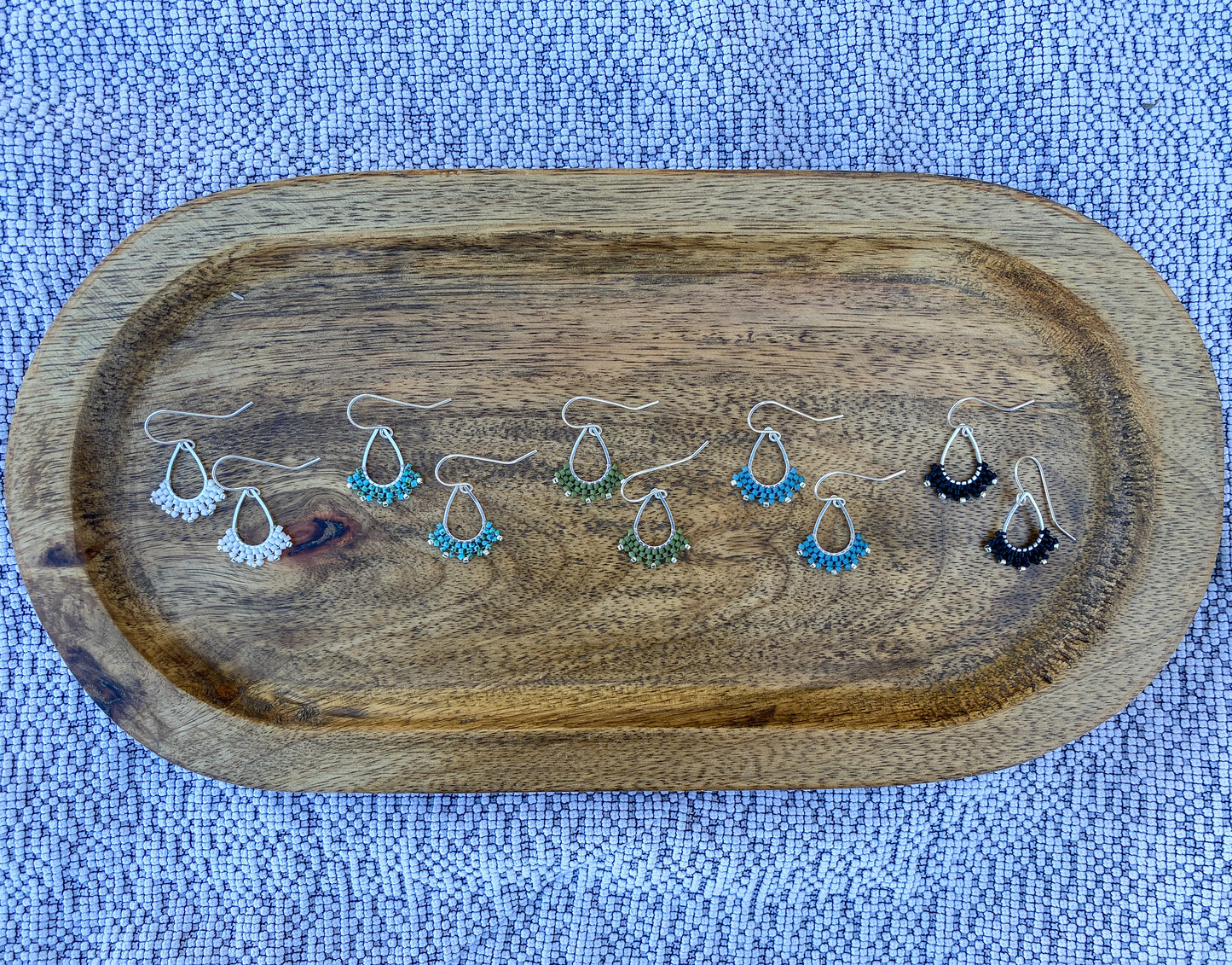 OG Teardrop Silver- Slate Blue