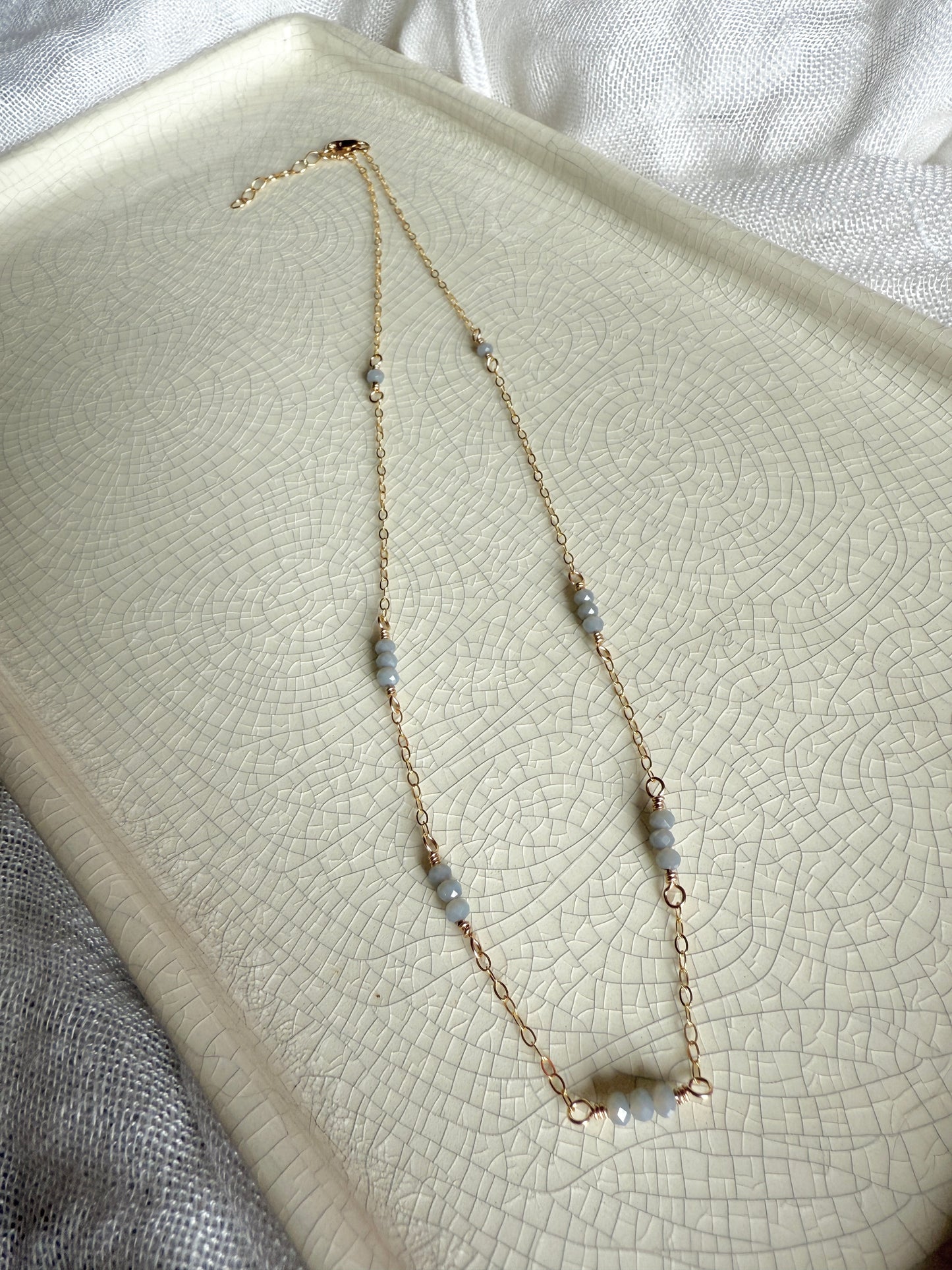 Golden Hour Necklace- Grey