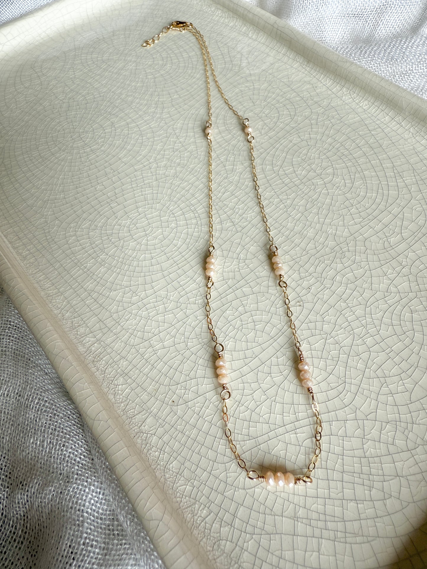Golden Hour Necklace- Peach