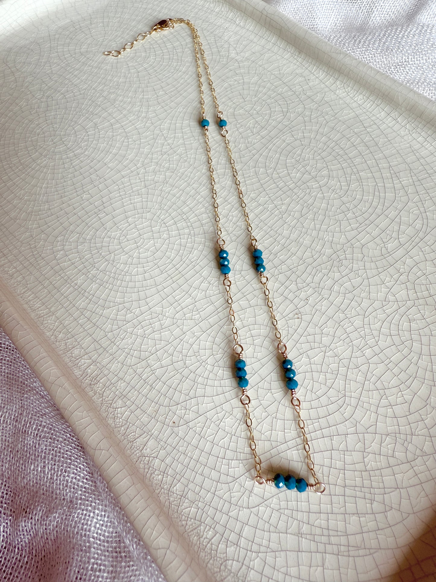 Golden Hour Necklace- Blue