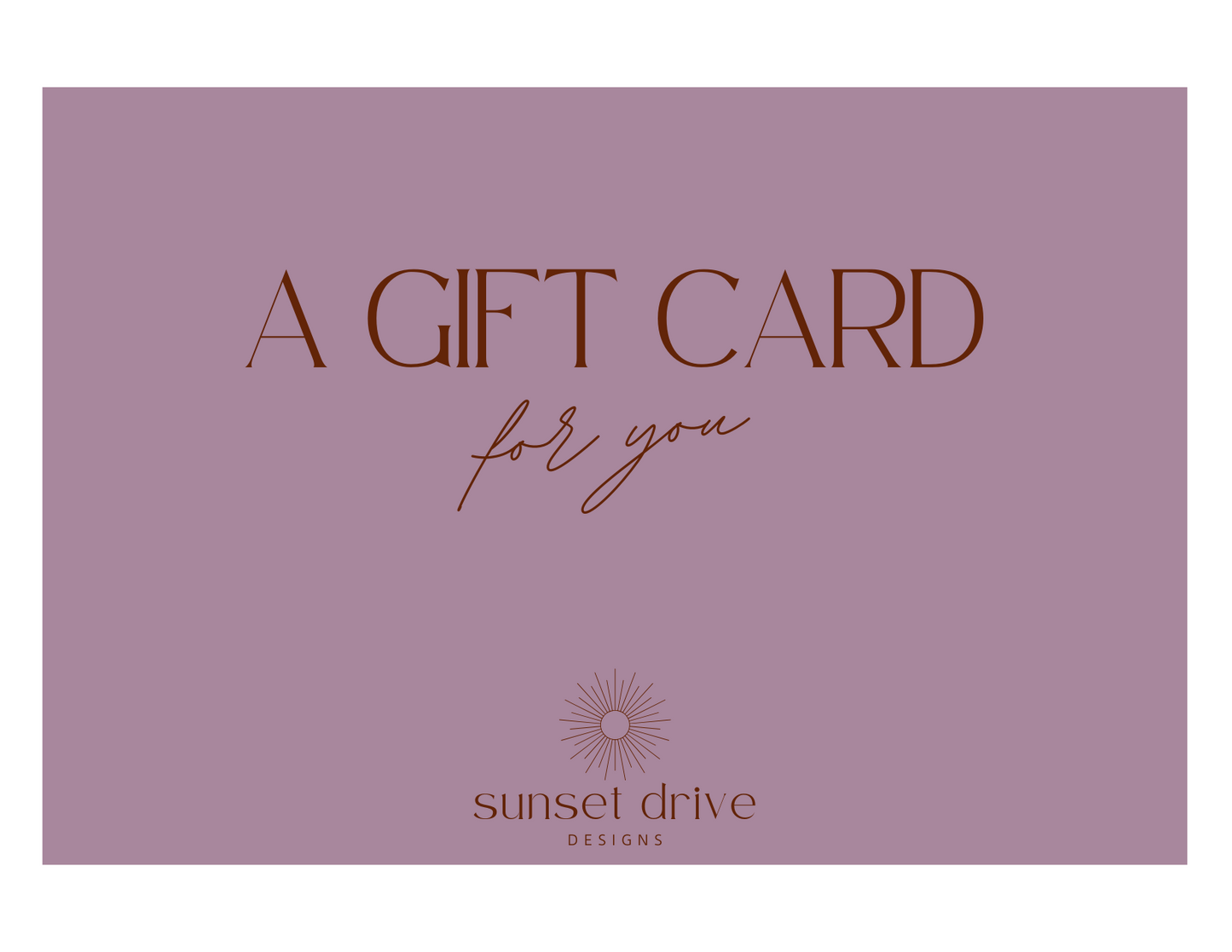 SDD Gift Card