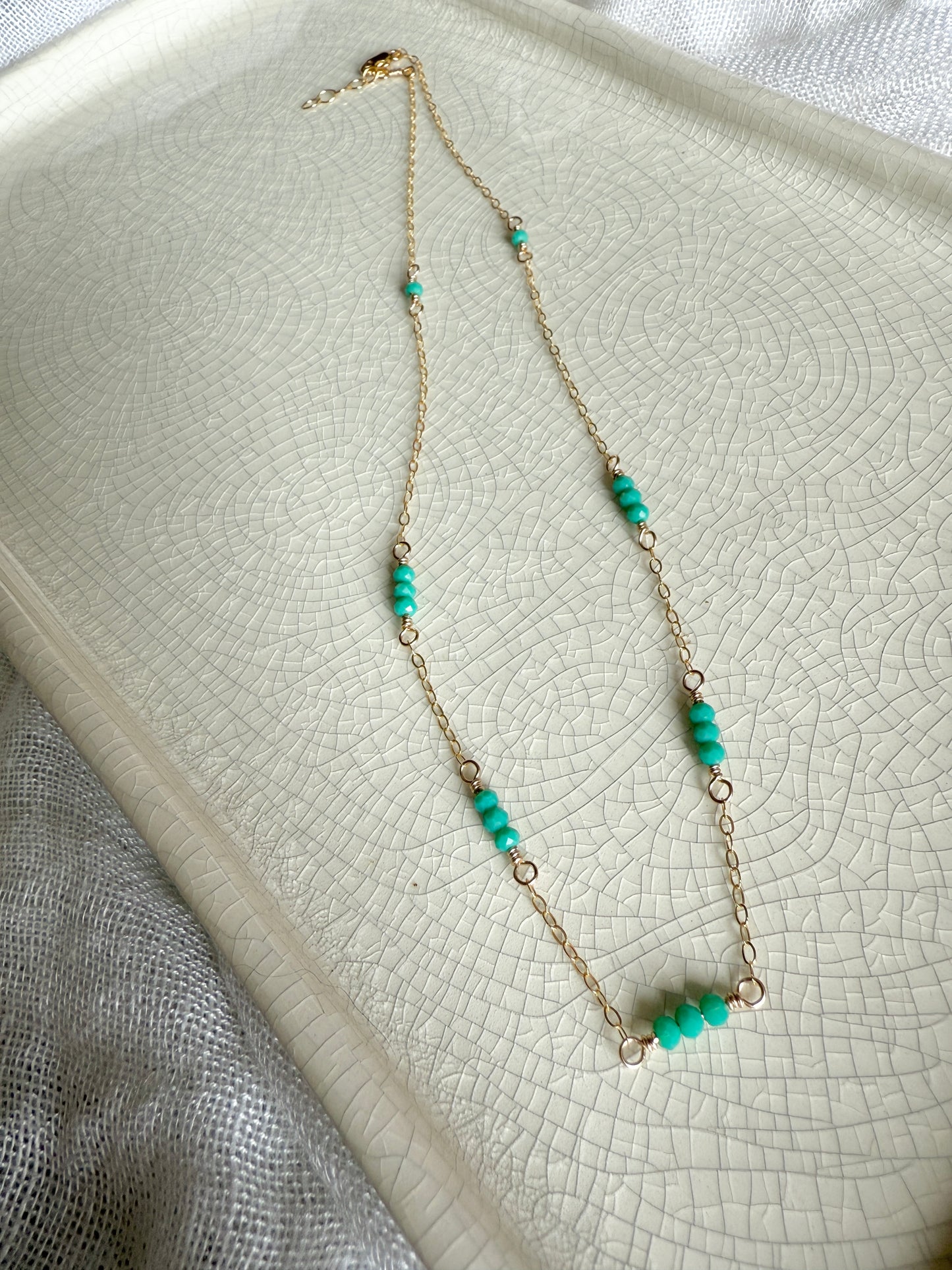 Golden Hour Necklace- Green