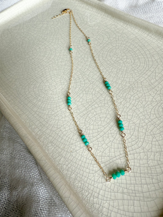 Golden Hour Necklace- Green