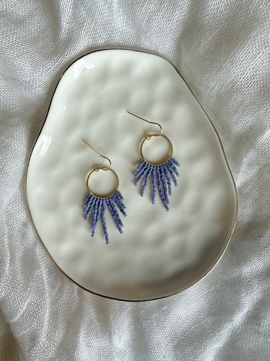 Sunburst Hoops- Lavender