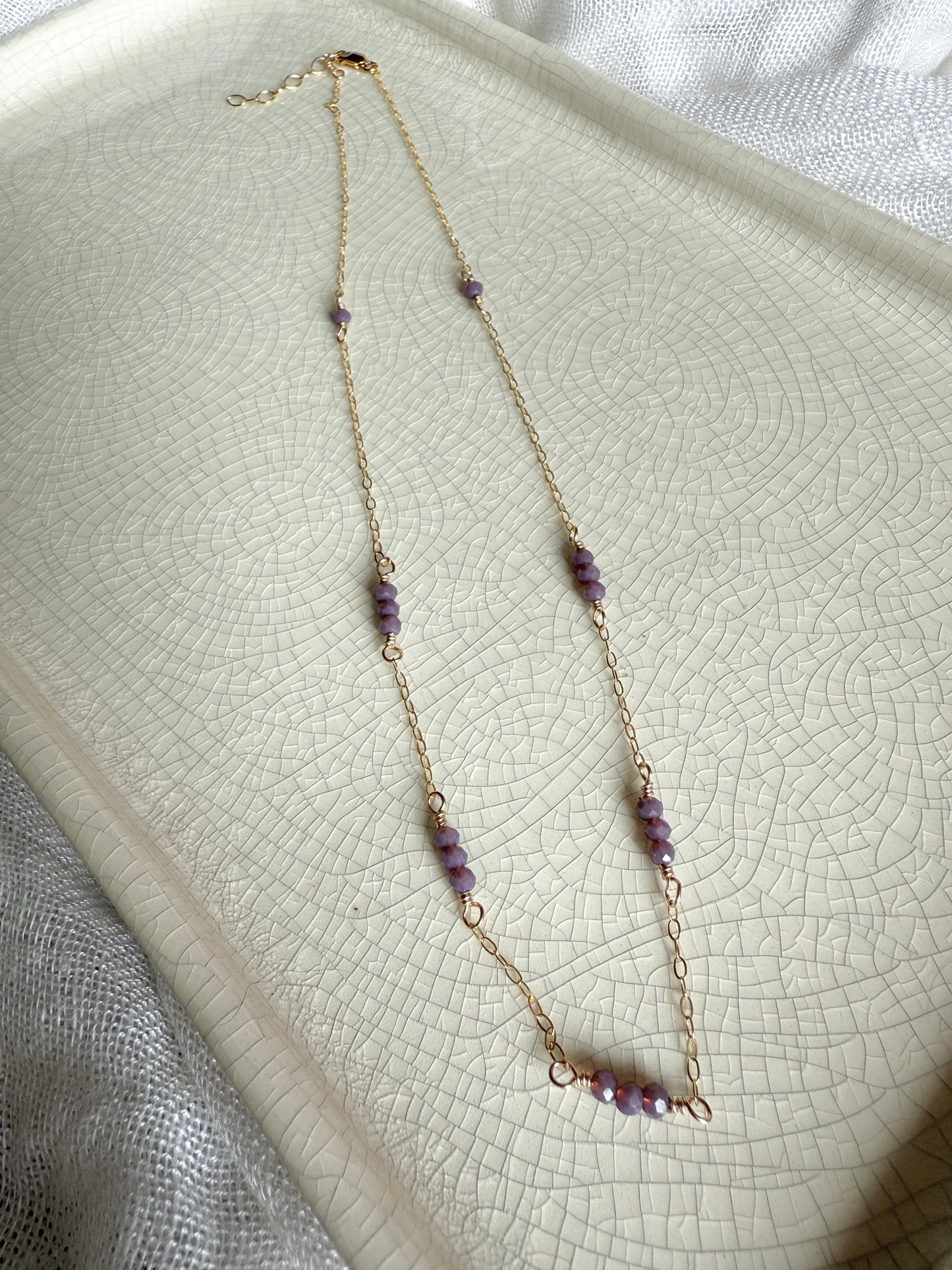 Golden Hour Necklace- Purple