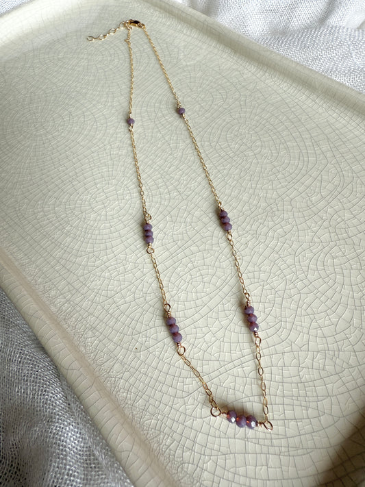 Golden Hour Necklace- Purple