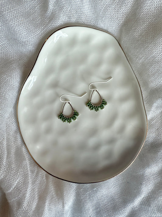 OG Teardrop Silver- Olive