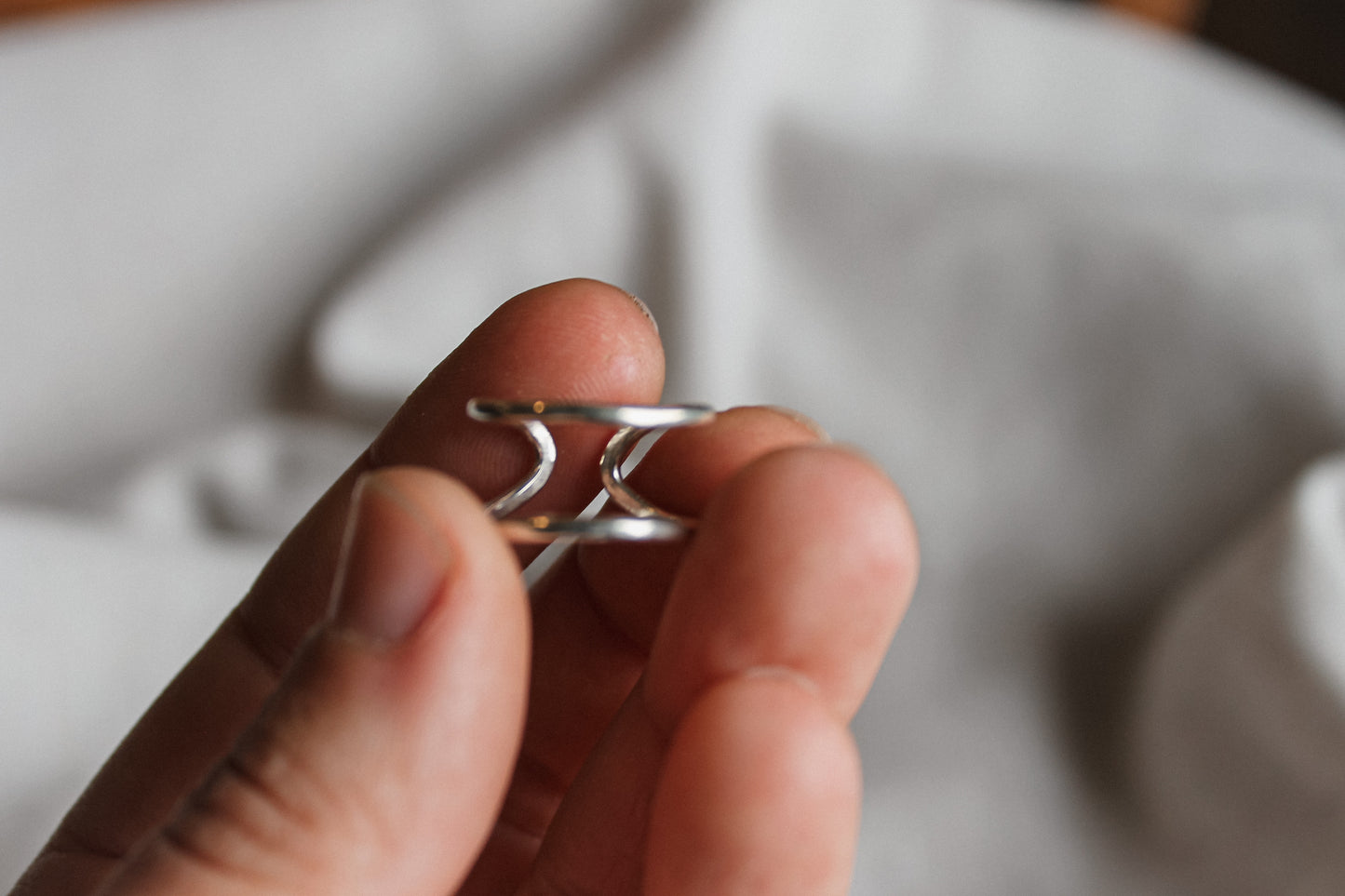 Sterling Midi Ring sz 4