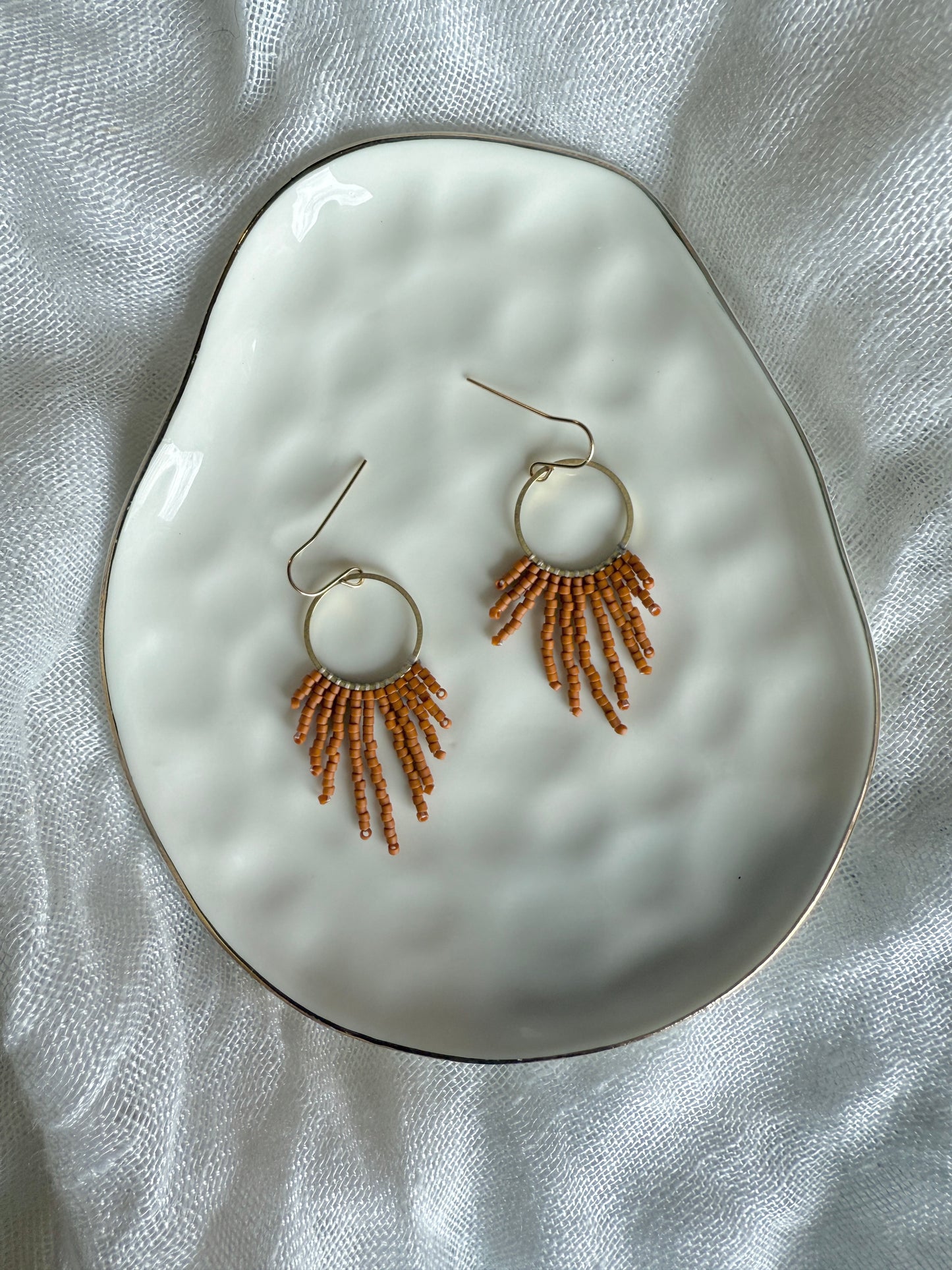 Sunburst Hoops- Persimmon