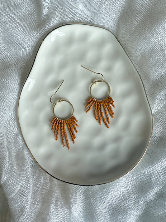 Sunburst Hoops- Persimmon