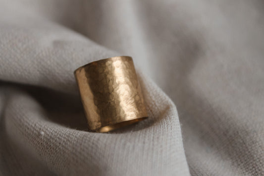 Hammered Brass Bandana Slide