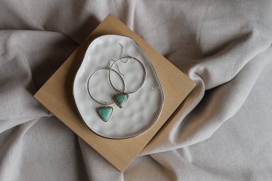 Sonoran Gold Turquoise Hoops