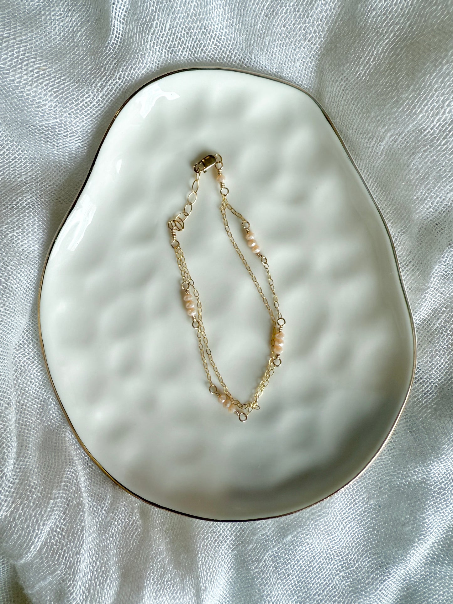 Golden Hour Bracelet- Peach