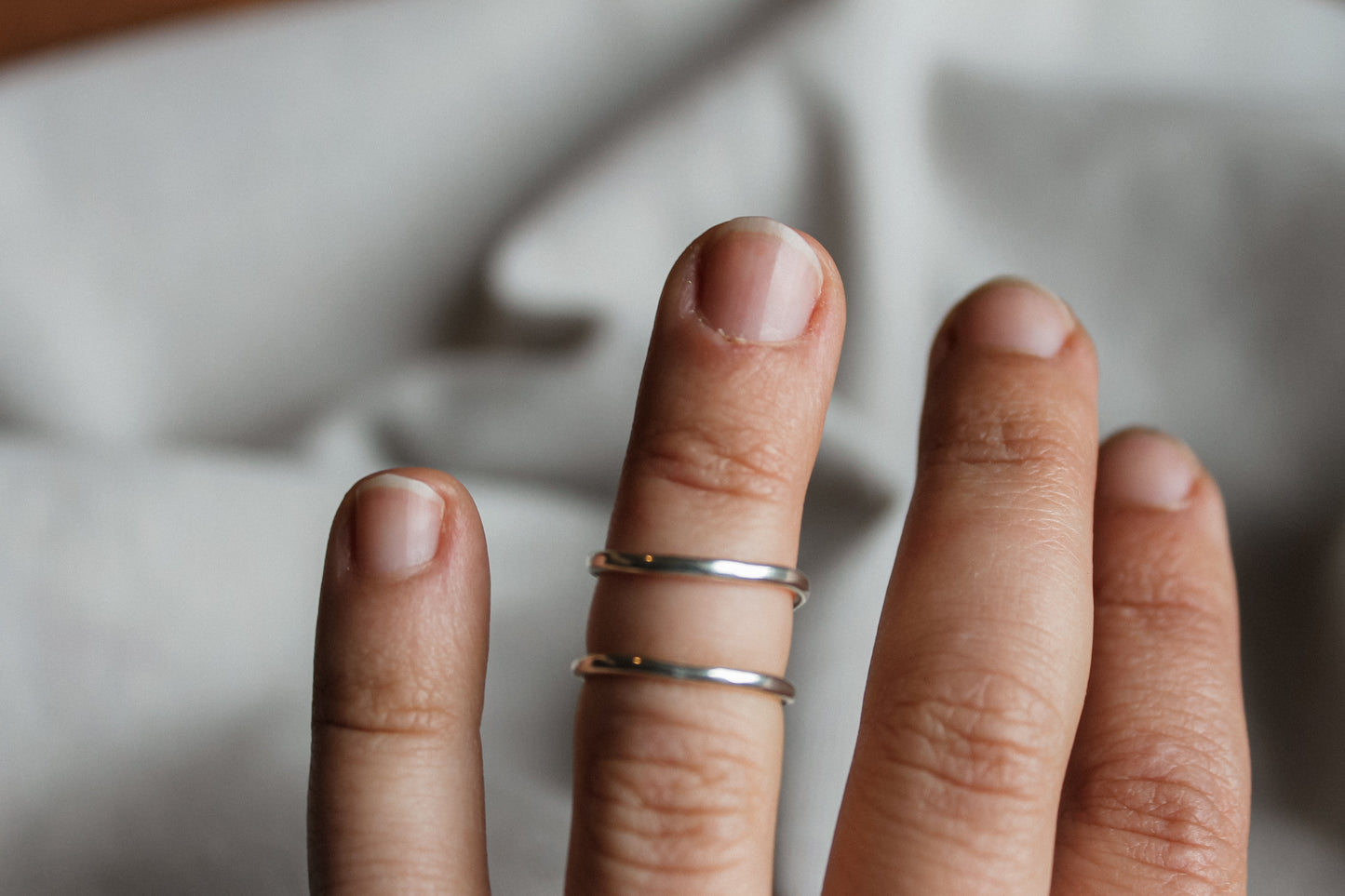 Sterling Midi Ring sz 4